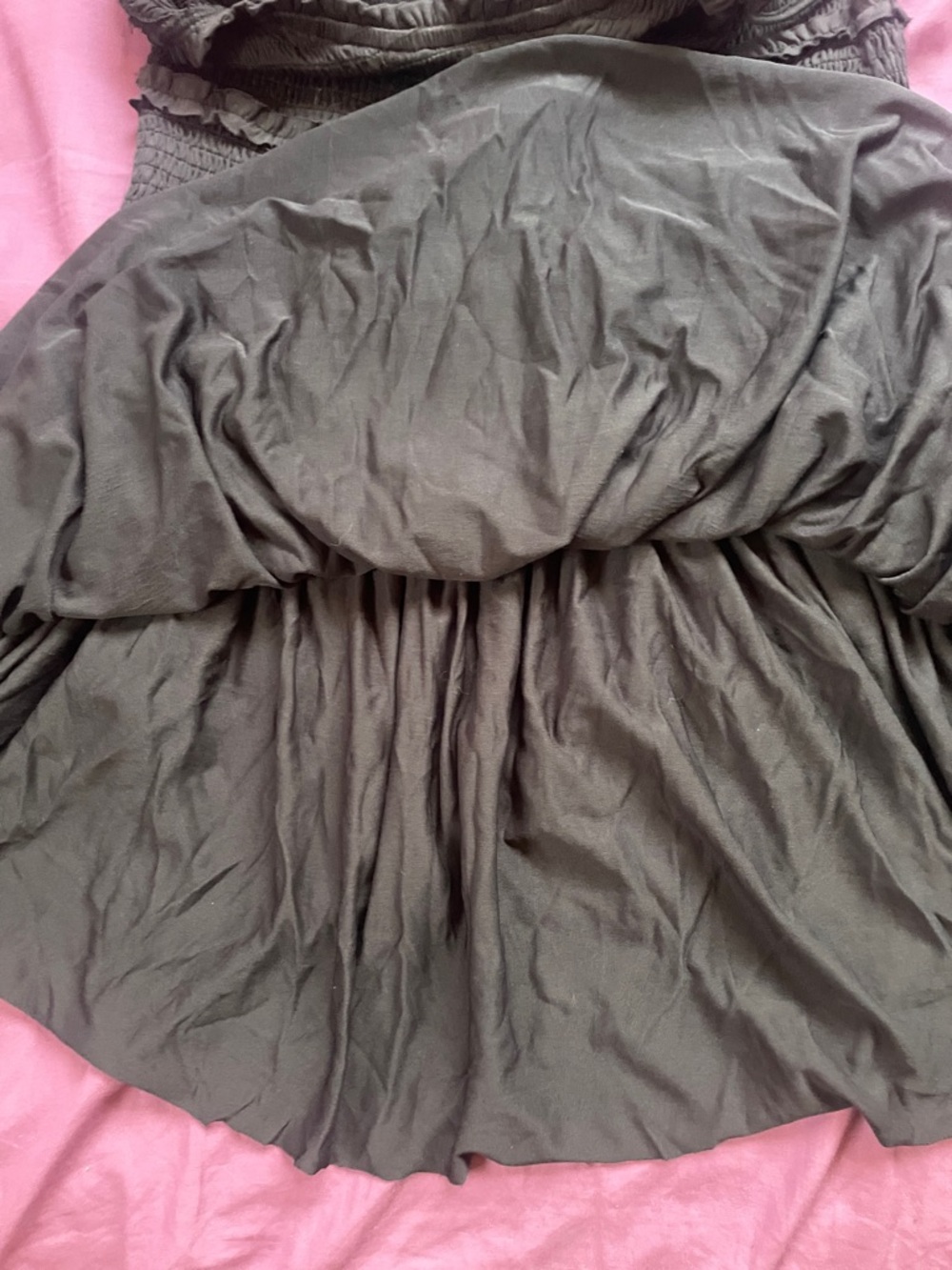 Urban Outfitters Black Smocked Top with Spaghetti Straps - Picture 6 of 7